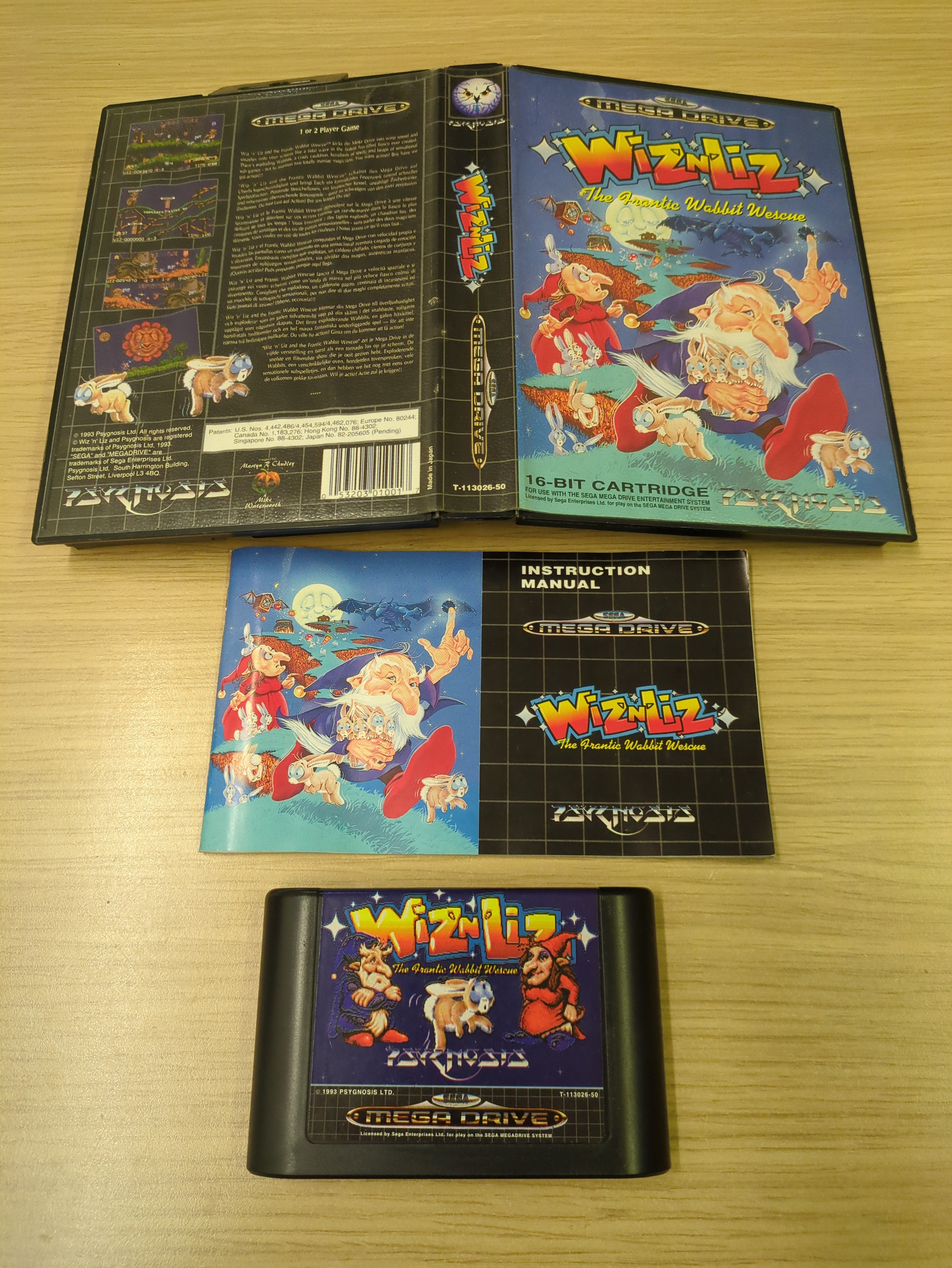Wiz 'N' Liz Sega Mega Drive game Wiz 'N' Liz Sega Mega Drive game
